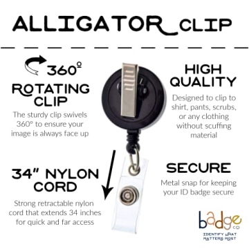 Fur Mama Retractable ID Badge Reel for Stylish Professionals