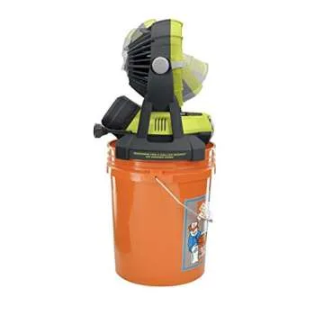 RYOBI 18-Volt ONE 2-Speed Bucket Top Misting Fan (Tool Only)