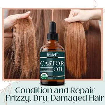 Live Fraiche Organic Castor Oil Hair Growth Serum 4oz