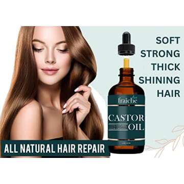 Live Fraiche Organic Castor Oil Hair Growth Serum 4oz