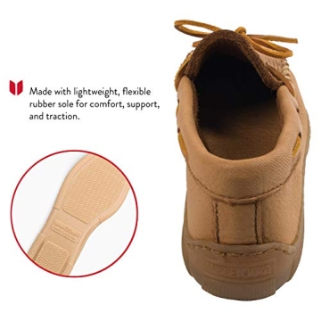 Minnetonka Women's Moosehide Classic Slip-On Natural Comfort