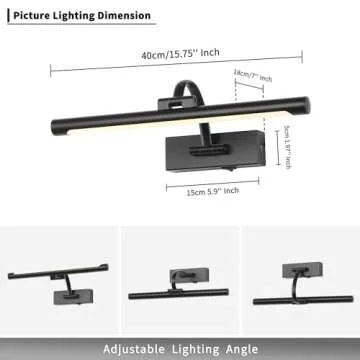 DESOOP Battery Operated Picture Light with Remote Control