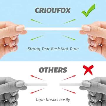 CRIOUFOX Refillable White Out Correction Tape, Retractable White Out Tape with 360° Rotatable Head, 4Pcs Flexible Tear-Resistant White-out, Cylindrical Cute White Out, White Out for Office