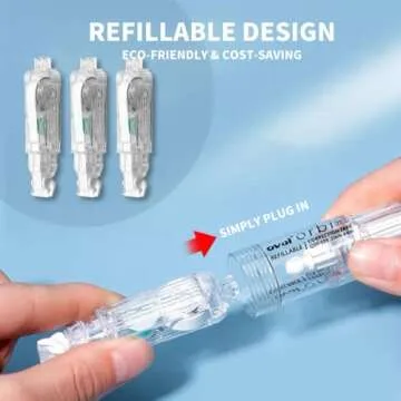 CRIOUFOX Refillable White-Out Correction Tape Set, Compact and Cute