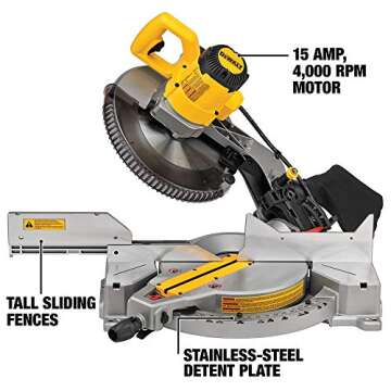 DEWALT 12-Inch Miter Saw & Portable Miter Saw Stand