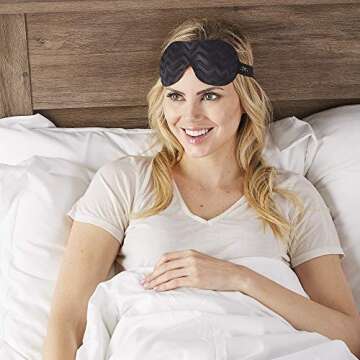 Bucky Ultralight Travel & Sleep Chevron Eye Mask - Ultimate Comfort for All Ages