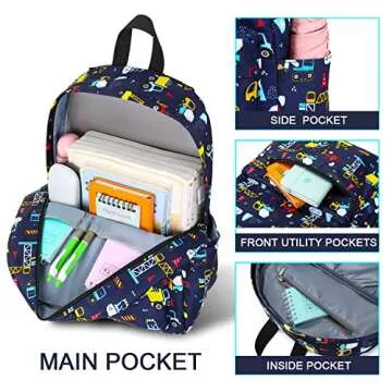 Aimeen Cute Water Resistant Preschool Backpack for Kids