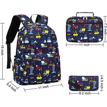 Aimeen Back to School Preschool Backpack,Little Kids Backpacks for Boys Girls Cute Lightweight Water Resistant Toddler Backpack With Chest Strap