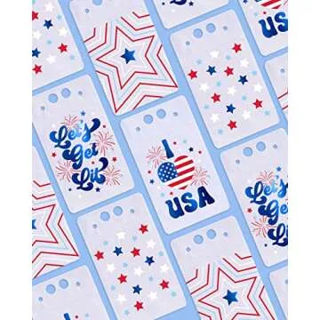 Festive Fourth of July Drink Pouches - 16 Count Set