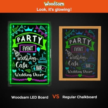 Woodsam LED Neon Board for Bright Signage and Menu