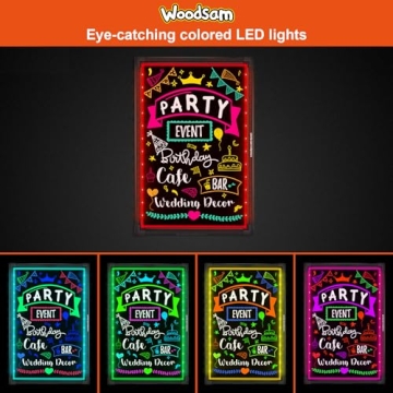 Woodsam LED Neon Board for Bright Signage and Menu