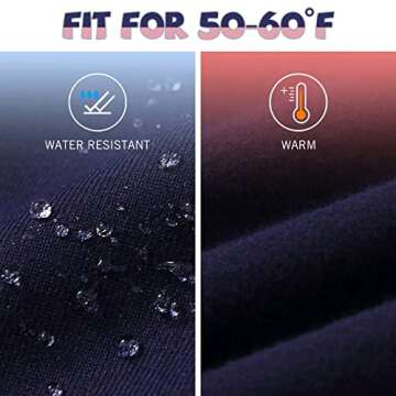 BALEAF Youth Girls Fleece Lined Leggings Winter Warm High Waisted Kids Athletic Pants Hiking Running Yoga Navy Blue L