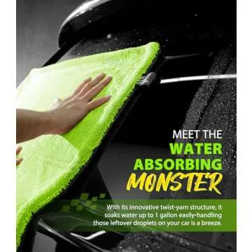 KKV SUV Drying Towel 48x24 Inches Super Absorbent Microfiber