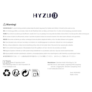 HYZUO 15-16 Inch Laptop Sleeve for MacBook Pro with Pouch