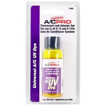 InterDynamics Certified A/C Pro Car Air Conditioner Leak Detector Dye, Detection UV Dye Detects Leak...