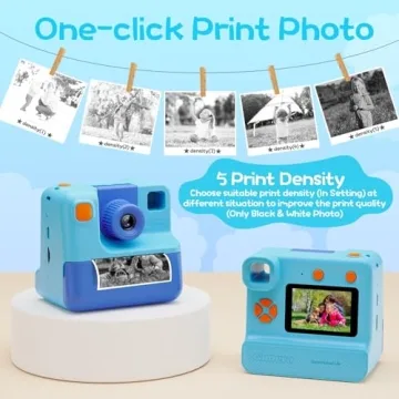 Kids Instant Print Camera for Creative Fun 3-12 Years