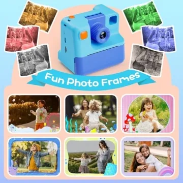 Kids Instant Print Camera for Creative Fun 3-12 Years
