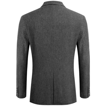COOFANDY Gray Blazer for Men - Stylish Slim Fit Jacket