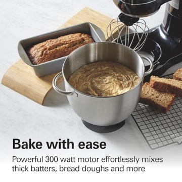 Hamilton Beach Stand Mixer 4 Quarts 7 Speeds Dough Hook, Mixer