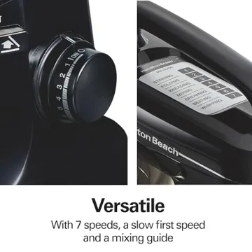 Hamilton Beach Stand Mixer 4 Quarts 7 Speeds Dough Hook, Mixer