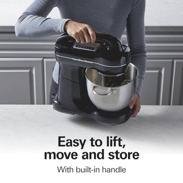 Hamilton Beach Stand Mixer 4 Quarts 7 Speeds Dough Hook, Mixer