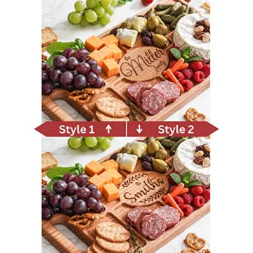 Drapela Personalized Charcuterie Board - Custom Engraved Wood Board