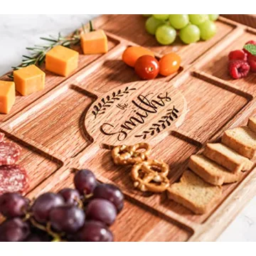 Drapela Personalized Charcuterie Board - Custom Engraved Wood Board