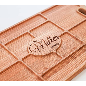 Drapela Personalized Charcuterie Board - Custom Engraved Wood Board