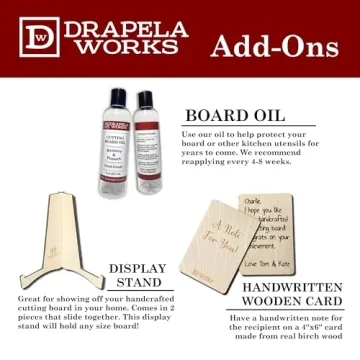 Drapela Personalized Charcuterie Board - Custom Engraved Wood Board