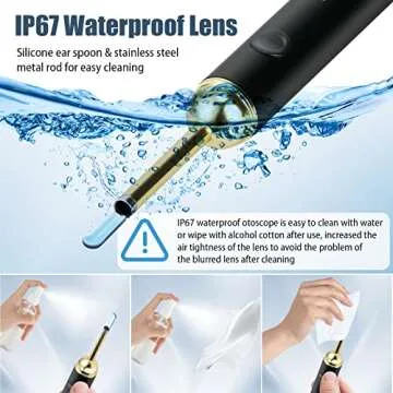 Ear Wax Removal Tool - with Otoscope, Ear Cleaner with 1080P and Camera
