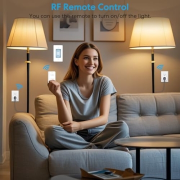 LoraTap Remote Control Outlet Adapter with 656ft Range