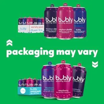 Bubly Sparkling Water Triple Berry - Zero Sugar & Zero Calories