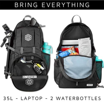 TRIPPED Travel Gear Lightweight Foldable Backpack 35L