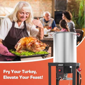 30QT Turkey Fryer Combo with 50,000BTU Burner