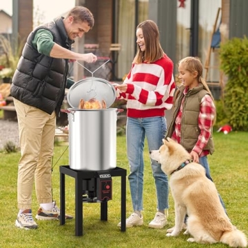 30QT Turkey Fryer Combo with 50,000BTU Burner