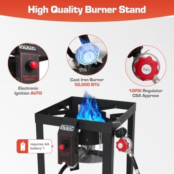 30QT Turkey Fryer Combo with 50,000BTU Burner