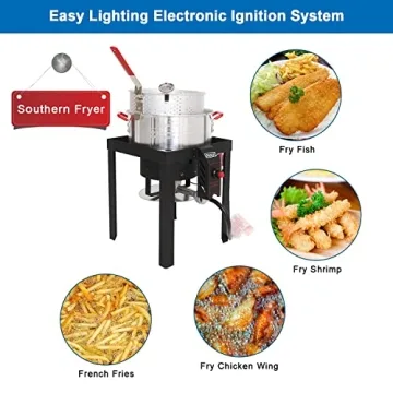 30QT Turkey Fryer Combo with 50,000BTU Burner