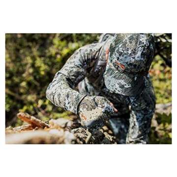 SITKA Gear Men's Fanatic Whitetail Optifade Elevated II Camo Hunting Gloves, Large
