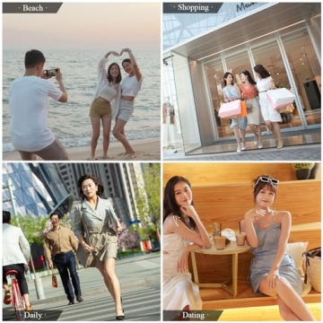 OWGSEE Straw Beach Bag for Women Summer Woven Tote Bag Packable Straw Purses and Handbags with Doll for Vacation (Black)