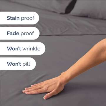 Plush Twin XL 3 Piece Sheet Set - Soft & Deep Pockets