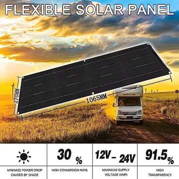 600Watt Solar Panels 2pcs 300W ETFE Flexible Solar Panel Portable Monocrystalline Solar Battery Charger for Car Yacht Battery Boat…