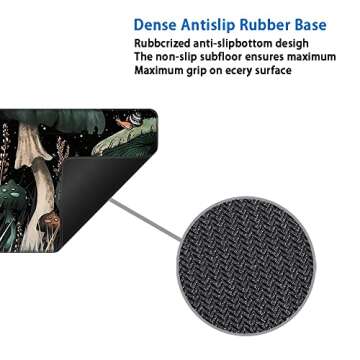 XXL Large Mouse Pad Protector, Full Desk Extended Gaming Desk Pad Desk Mat with Stitched Edges, Non-Slip Rubber Laptop Computer Keyboard Mousepad for Office and Home, Moon Star