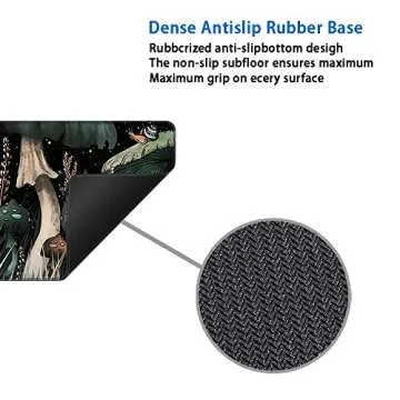 XXL Large Mouse Pad Protector, Full Desk Extended Gaming Desk Pad Desk Mat with Stitched Edges, Non-Slip Rubber Laptop Computer Keyboard Mousepad for Office and Home, Moon Star