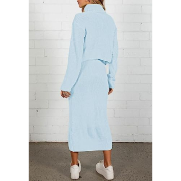 Stylish Women's Fall Sweater Set For Casual Comfort