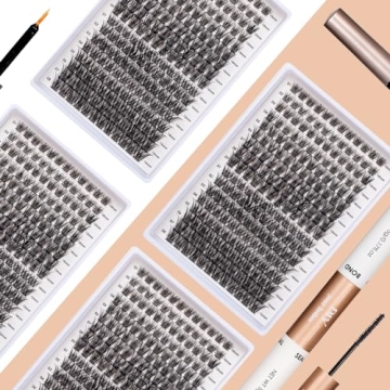 Lash Clusters DIY Kit - 204pcs Eyelash Extensions