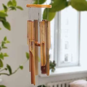 Afirst Bamboo Wind Chimes Outdoor for Relaxing Sound