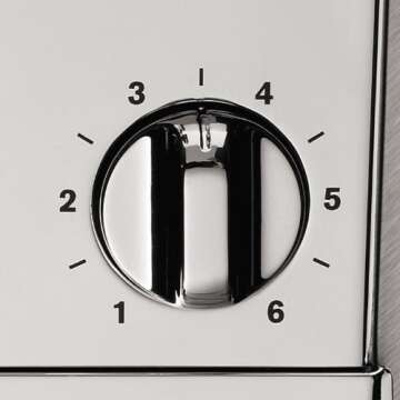 KRUPS 4 Slice Stainless Steel Toaster with 6 Settings