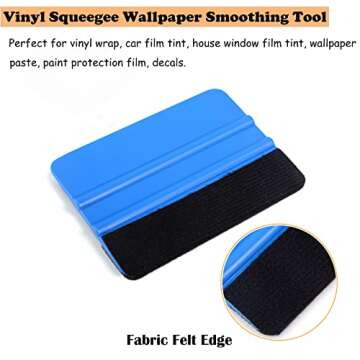 EHDIS 10pcs Vinyl Squeegee 4 Inch Car Vinyl Scraper Decal Applicator Window Tint Wallpaper Smoothing...