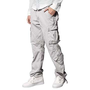 Match Mens Wild Cargo Pants (6053 Silver Gray, 36)
