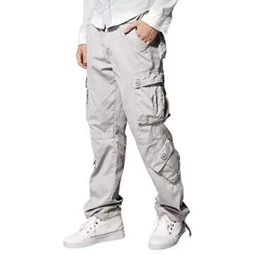 Match Mens Wild Cargo Pants (6053 Silver Gray, 36)